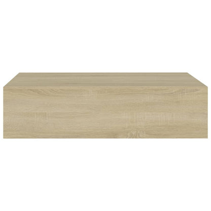 Wall-mounted Drawer Shelves 2 pcs Oak 40x23.5x10cm MDF