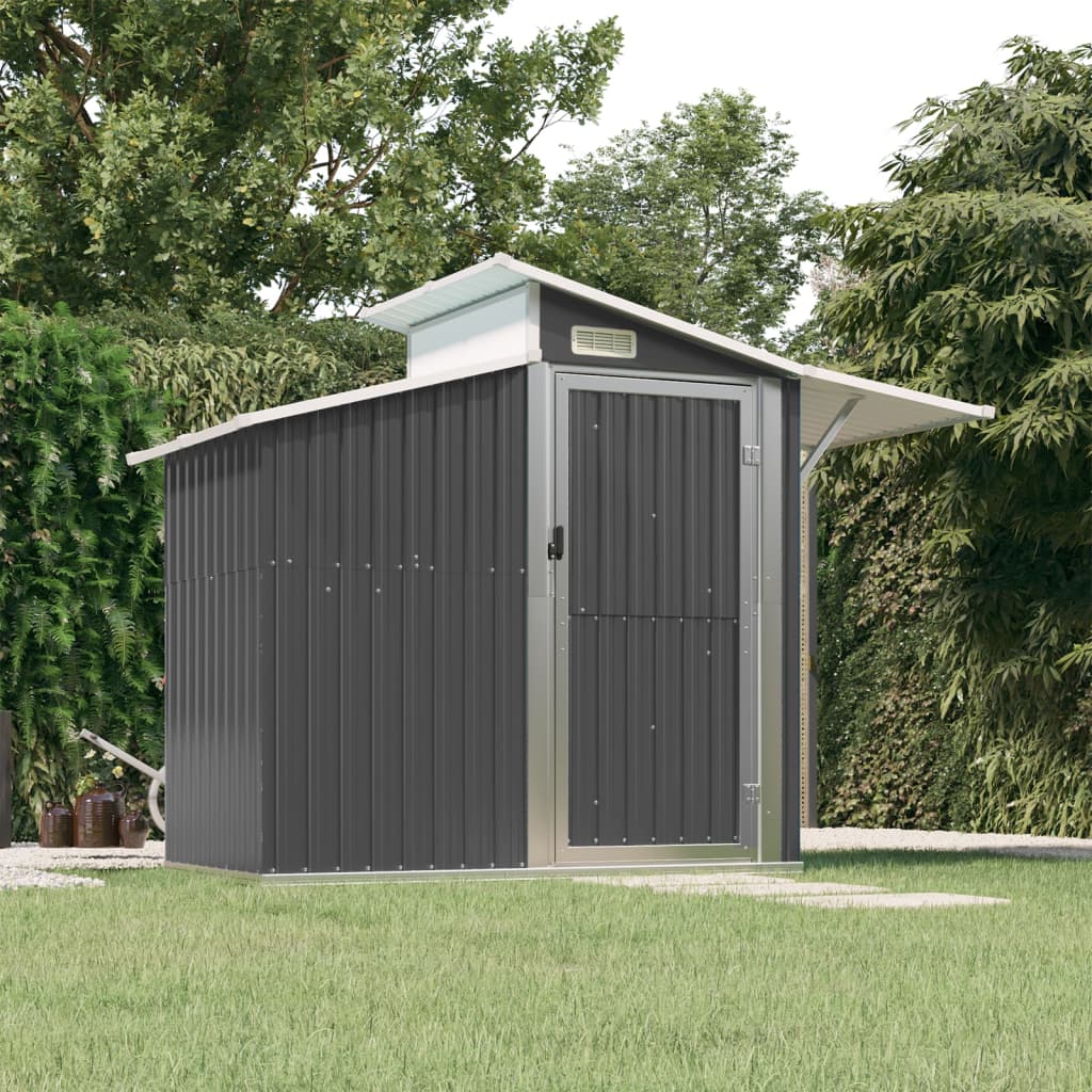 Garden Shed Anthracite 270x130x208.5 cm Galvanised Steel