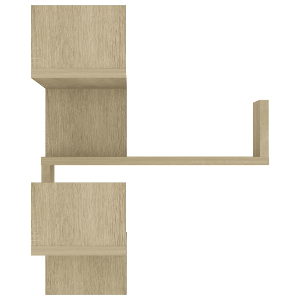 Wall Corner Shelf 2 pcs Sonoma Oak 40x40x50 cm Engineered Wood