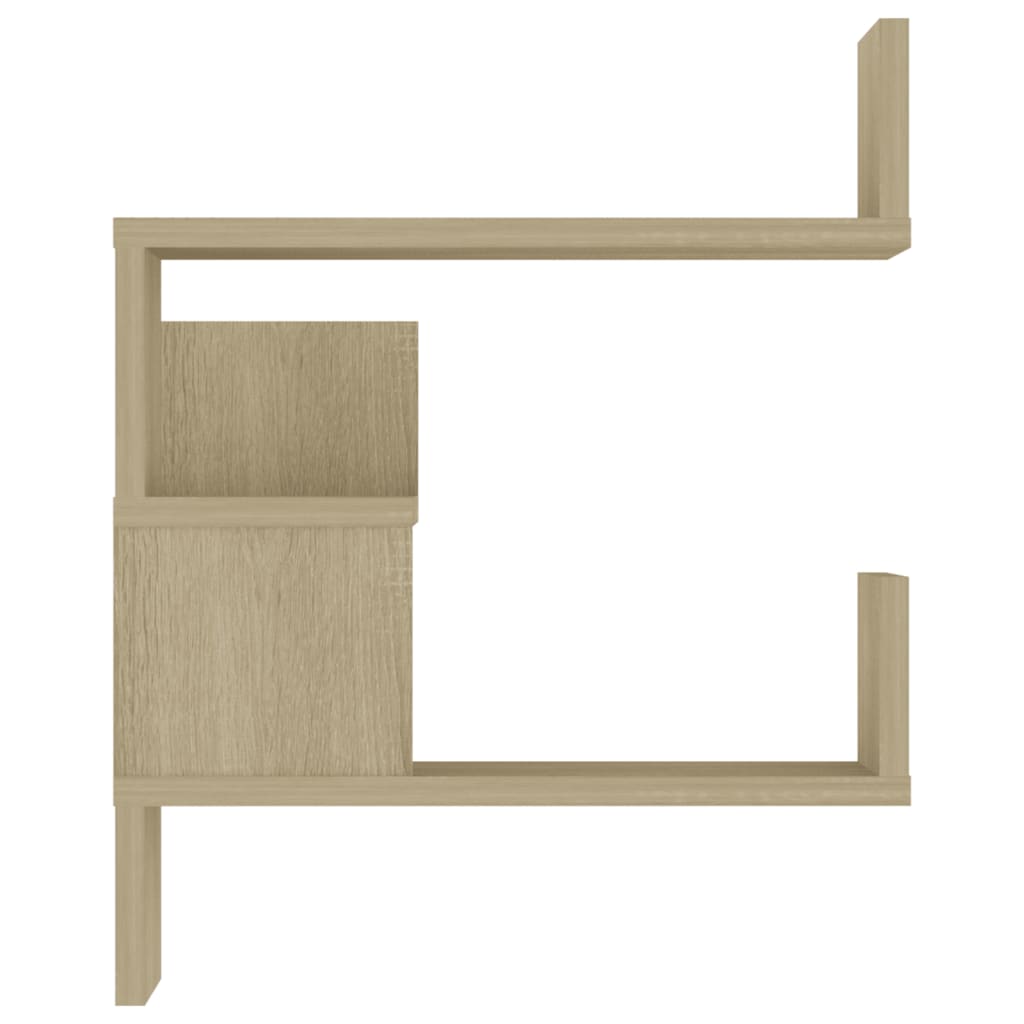 Wall Corner Shelf 2 pcs Sonoma Oak 40x40x50 cm Engineered Wood