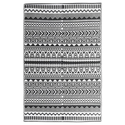 Outdoor Rug Black 160x230 cm PP