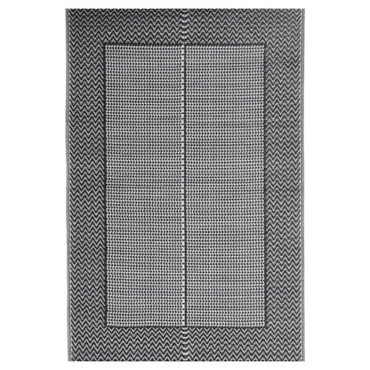 Outdoor Rug Black 140x200 cm PP