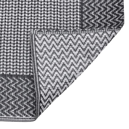 Outdoor Rug Black 140x200 cm PP