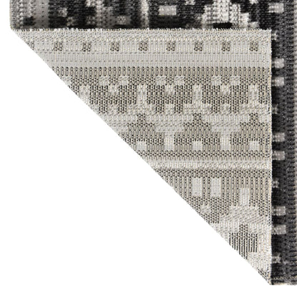 Outdoor Rug Flatweave 115x170 cm Dark Gery