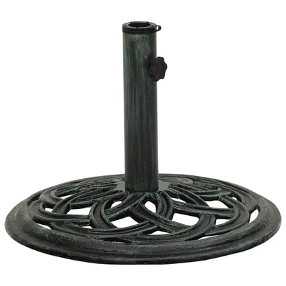 Umbrella Base Green 44x44x31 cm Cast Iron