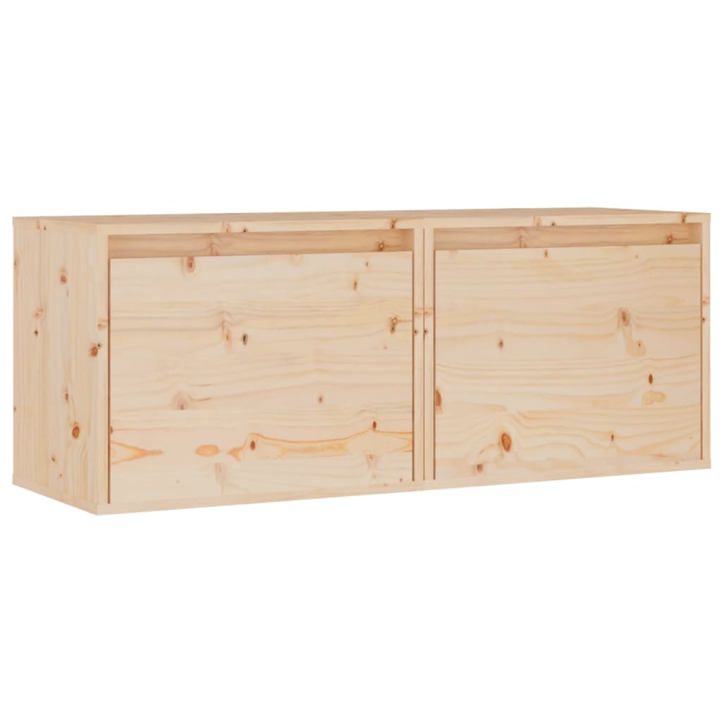 Wall Cabinets 2 pcs 45x30x35 cm Solid Pinewood