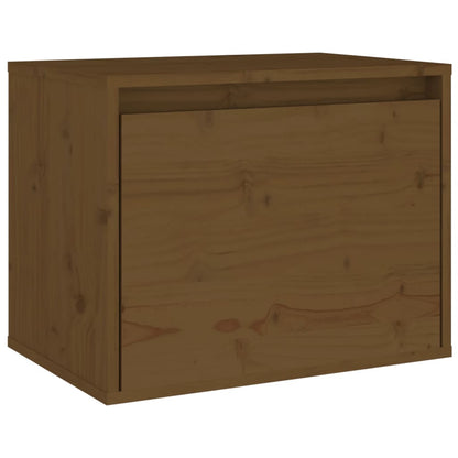 Wall Cabinet Honey Brown 45x30x35 cm Solid Pinewood