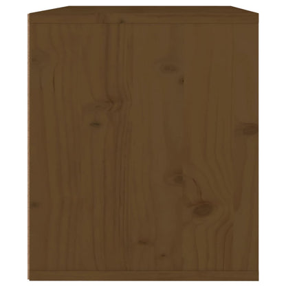 Wall Cabinet Honey Brown 45x30x35 cm Solid Pinewood