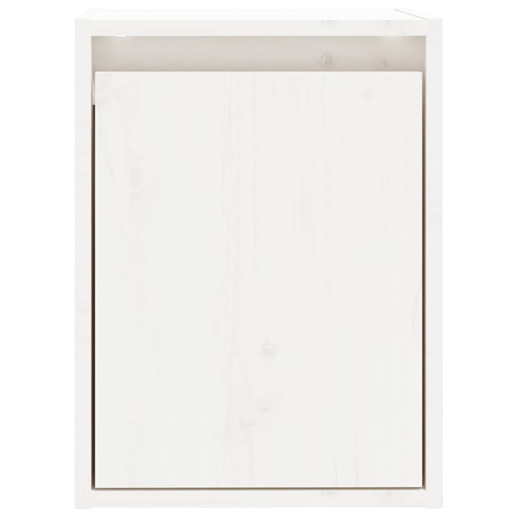 Wall Cabinet White 30x30x40 cm Solid Wood Pine