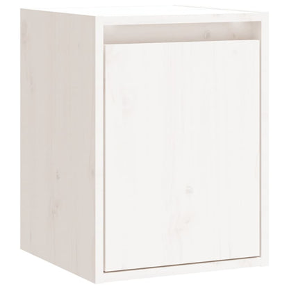 Wall Cabinets 2 pcs White 30x30x40 cm Solid Wood Pine