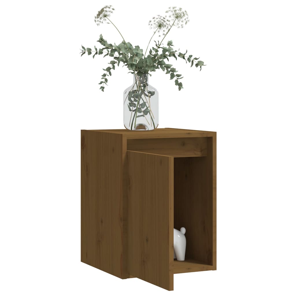 Wall Cabinet Honey Brown 30x30x40 cm Solid Wood Pine