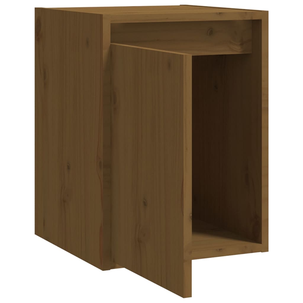 Wall Cabinet Honey Brown 30x30x40 cm Solid Wood Pine