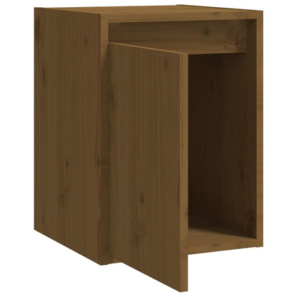 Wall Cabinet Honey Brown 30x30x40 cm Solid Wood Pine