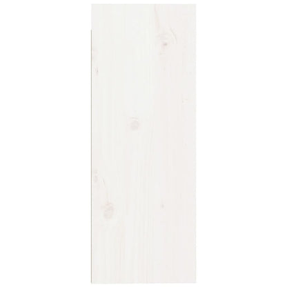 Wall Cabinet White 30x30x80 cm Solid Wood Pine