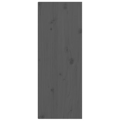 Wall Cabinets 2 pcs Grey 30x30x80 cm Solid Wood Pine