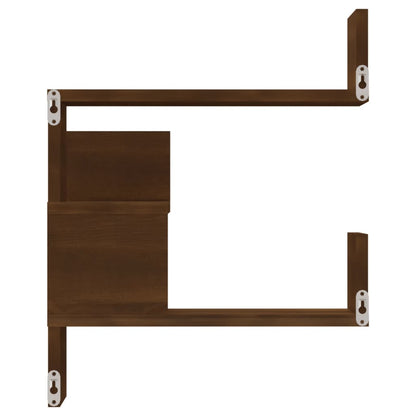 Wall Corner Shelf Brown Oak 40x40x50 cm Engineered Wood