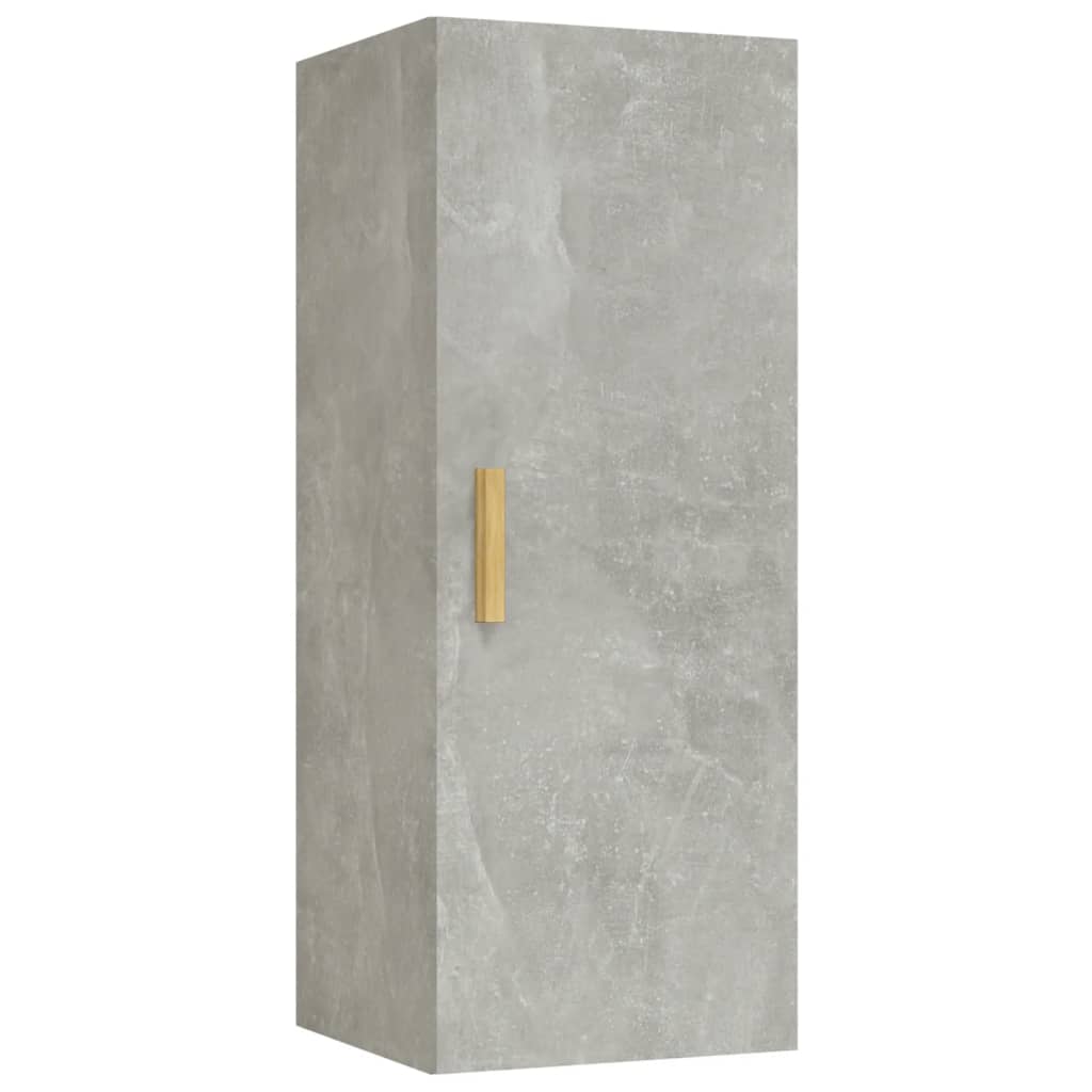 Wall Cabinet Concrete Grey 34.5x34x90 cm Engineered Wood