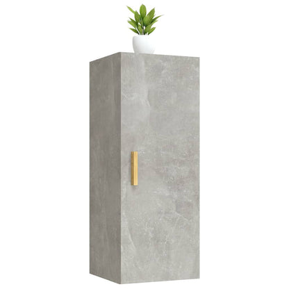 Wall Cabinet Concrete Grey 34.5x34x90 cm Engineered Wood