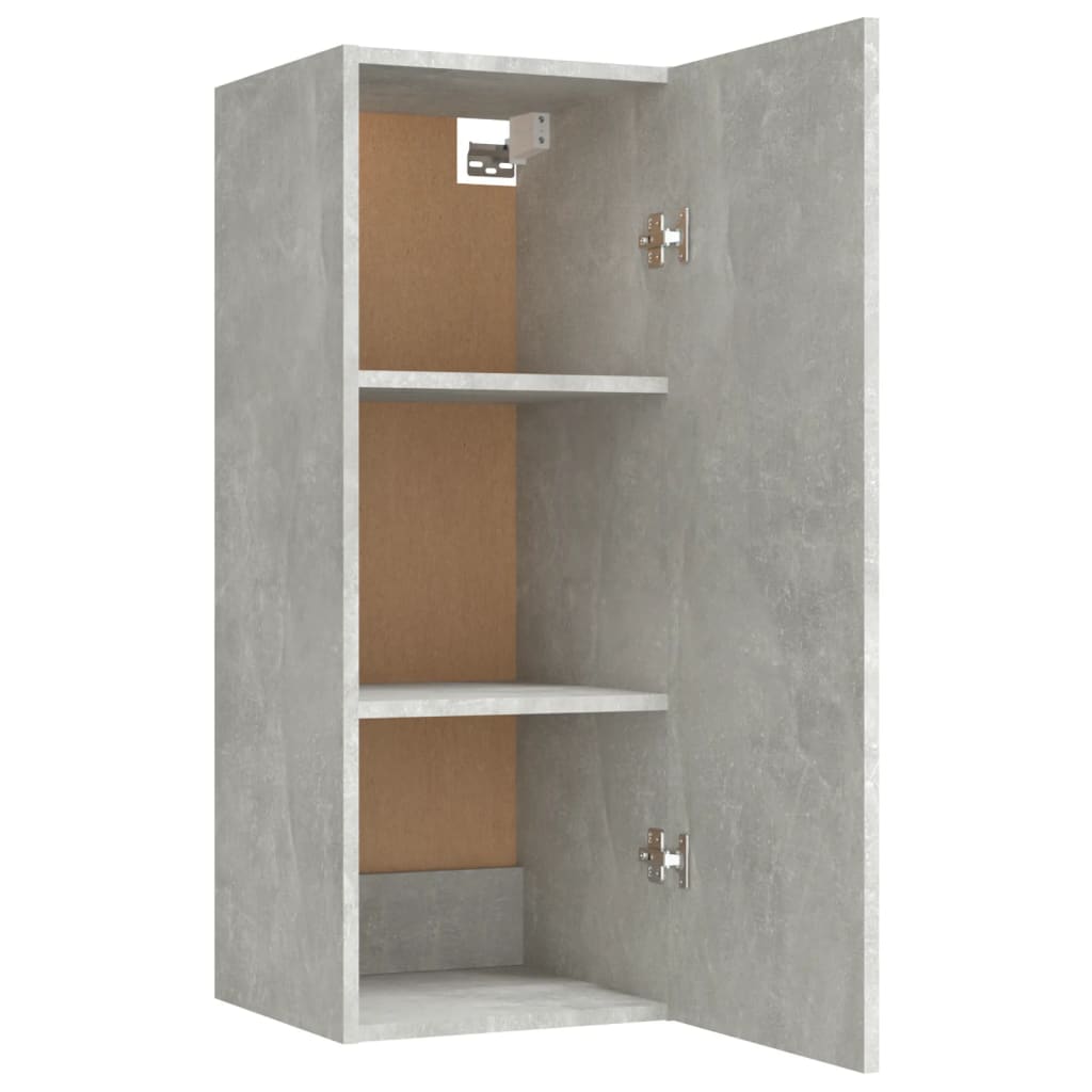 Wall Cabinet Concrete Grey 34.5x34x90 cm Engineered Wood