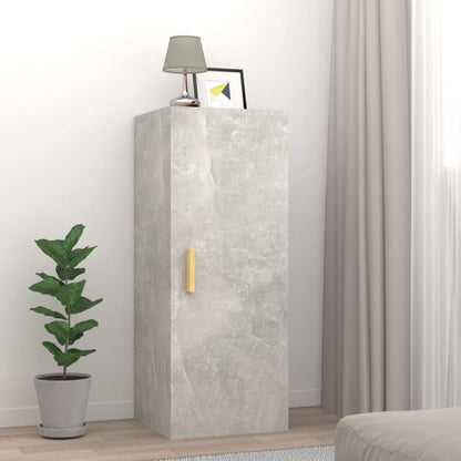 Wall Cabinet Concrete Grey 34.5x34x90 cm Engineered Wood