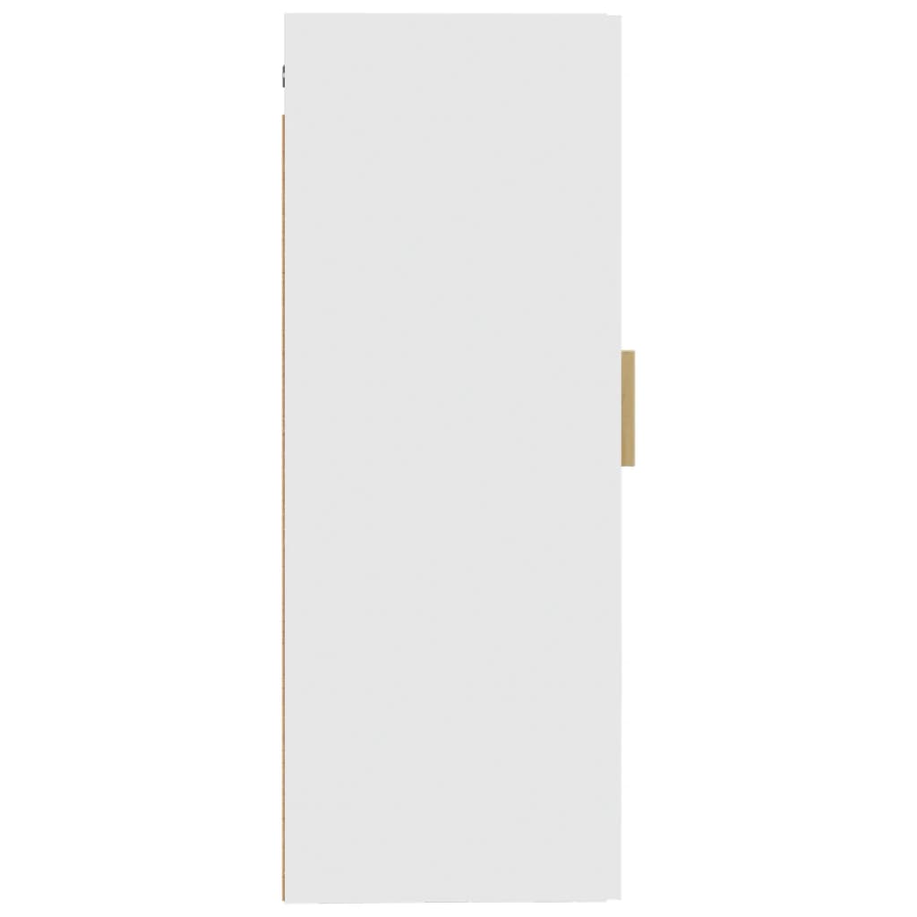 Wall Cabinet White 35x34x90 cm Engineered Wood