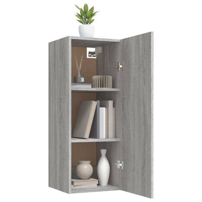 Wall Cabinet Grey Sonoma 34.5x34x90 cm Engineered Wood