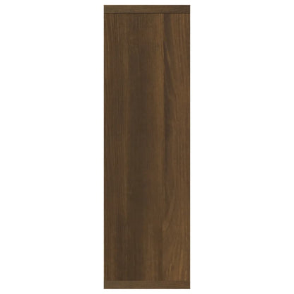 Wall Shelf Brown Oak 85x16x52.5 cm Engineered Wood