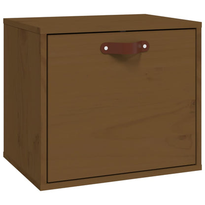 Wall Cabinet Honey Brown 40x30x35 cm Solid Wood Pine