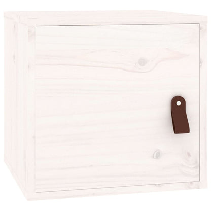 Wall Cabinets 2 pcs White 31.5x30x30 cm Solid Wood Pine