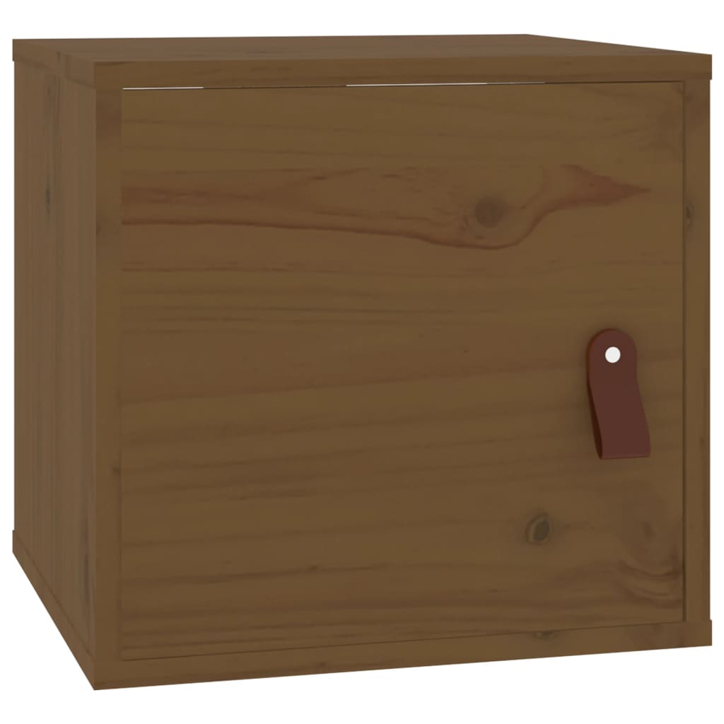 Wall Cabinet Honey Brown 31.5x30x30 cm Solid Wood Pine