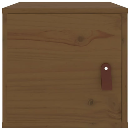 Wall Cabinet Honey Brown 31.5x30x30 cm Solid Wood Pine