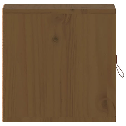 Wall Cabinet Honey Brown 31.5x30x30 cm Solid Wood Pine