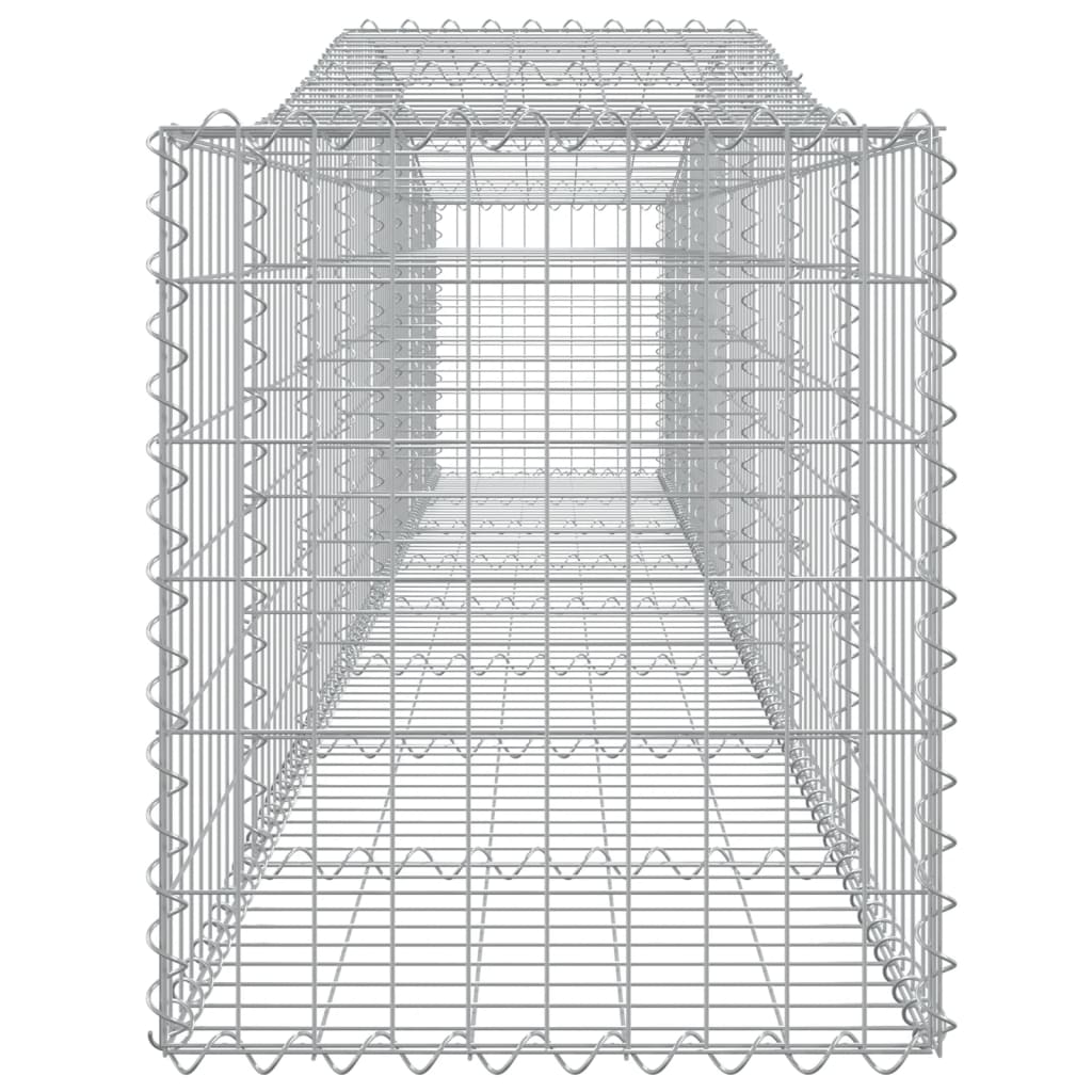 Arched Gabion Baskets 3 pcs 400x50x60/80 cm Galvanised Iron