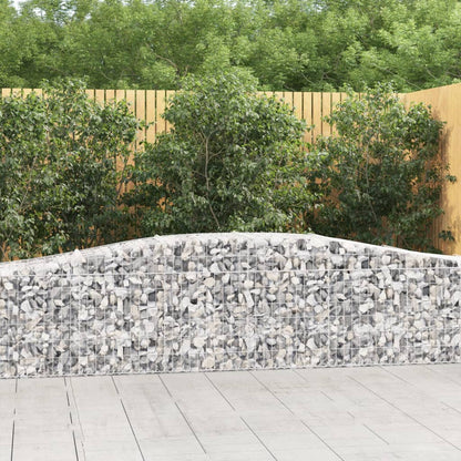 Arched Gabion Baskets 3 pcs 400x50x60/80 cm Galvanised Iron