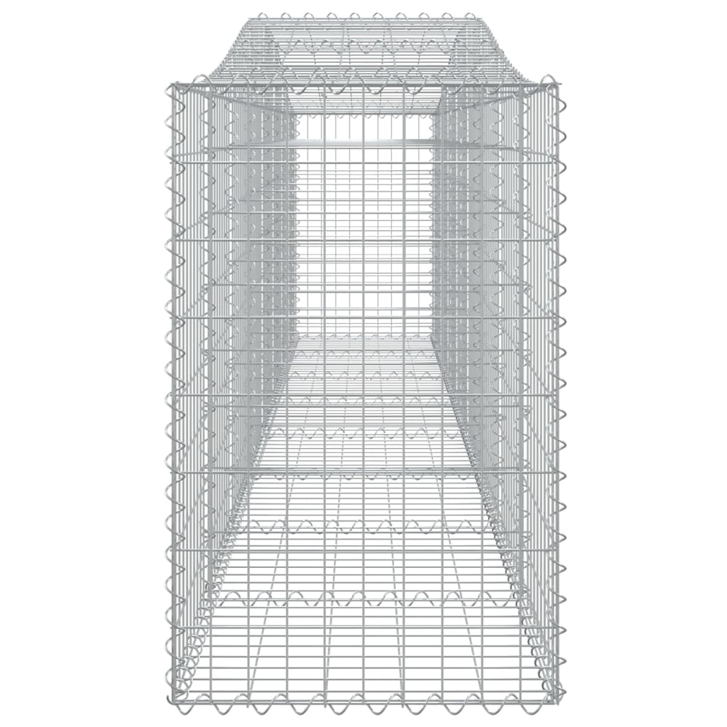 Arched Gabion Baskets 4 pcs 400x50x80/100 cm Galvanised Iron