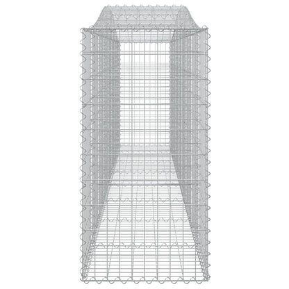 Arched Gabion Baskets 3 pcs 400x50x100/120 cm Galvanised Iron