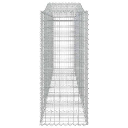 Arched Gabion Baskets 3 pcs 400x50x120/140 cm Galvanised Iron