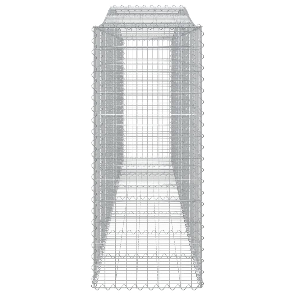 Arched Gabion Baskets 9 pcs 400x50x120/140 cm Galvanised Iron