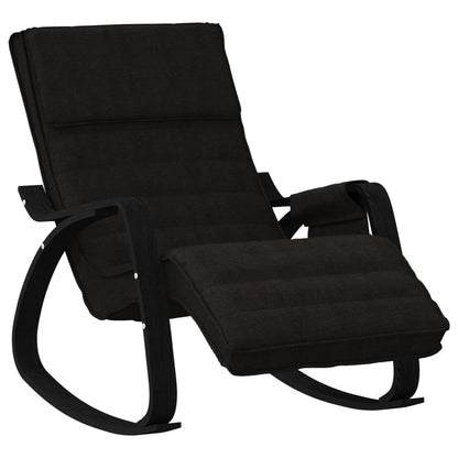 Rocking Chair Black Fabric