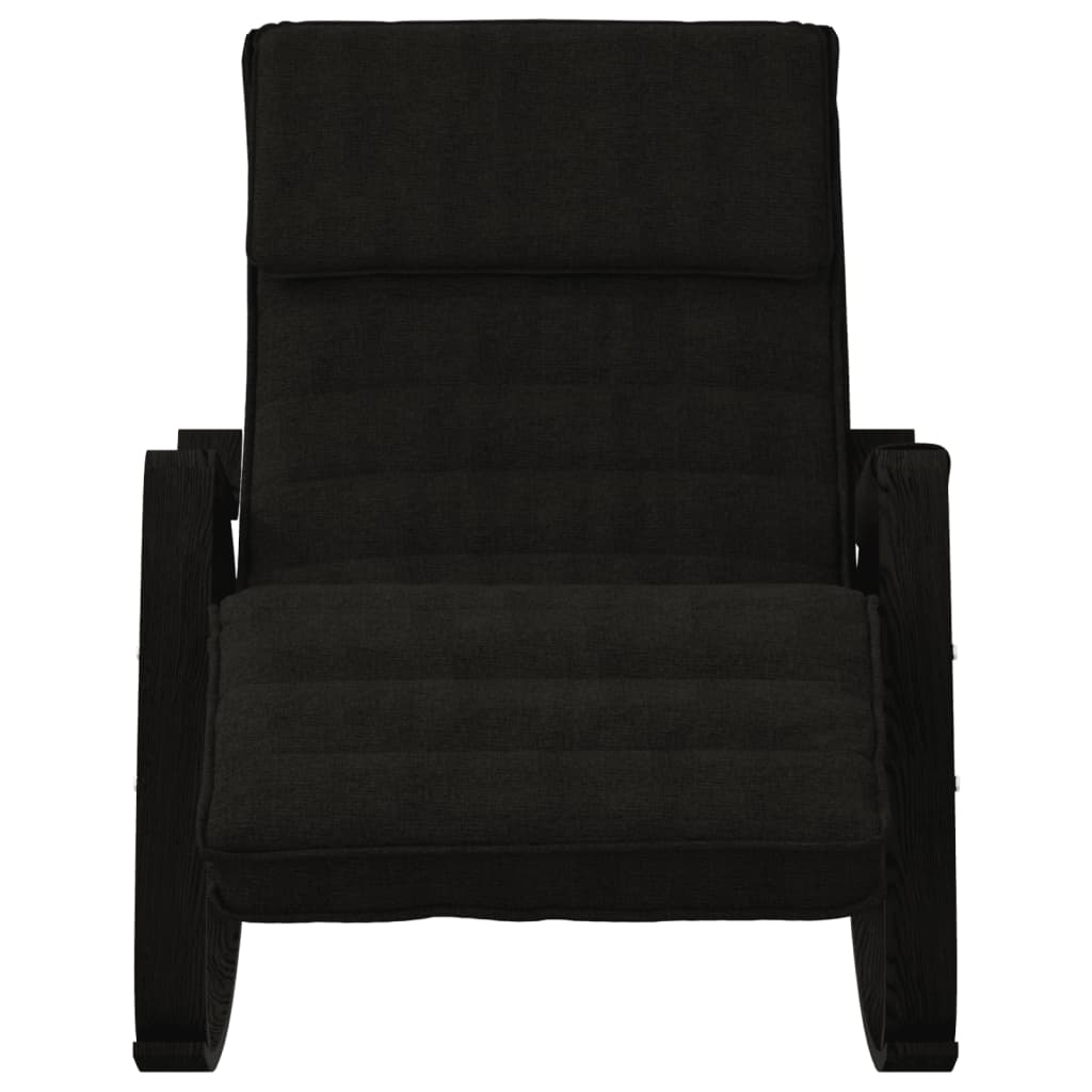 Rocking Chair Black Fabric