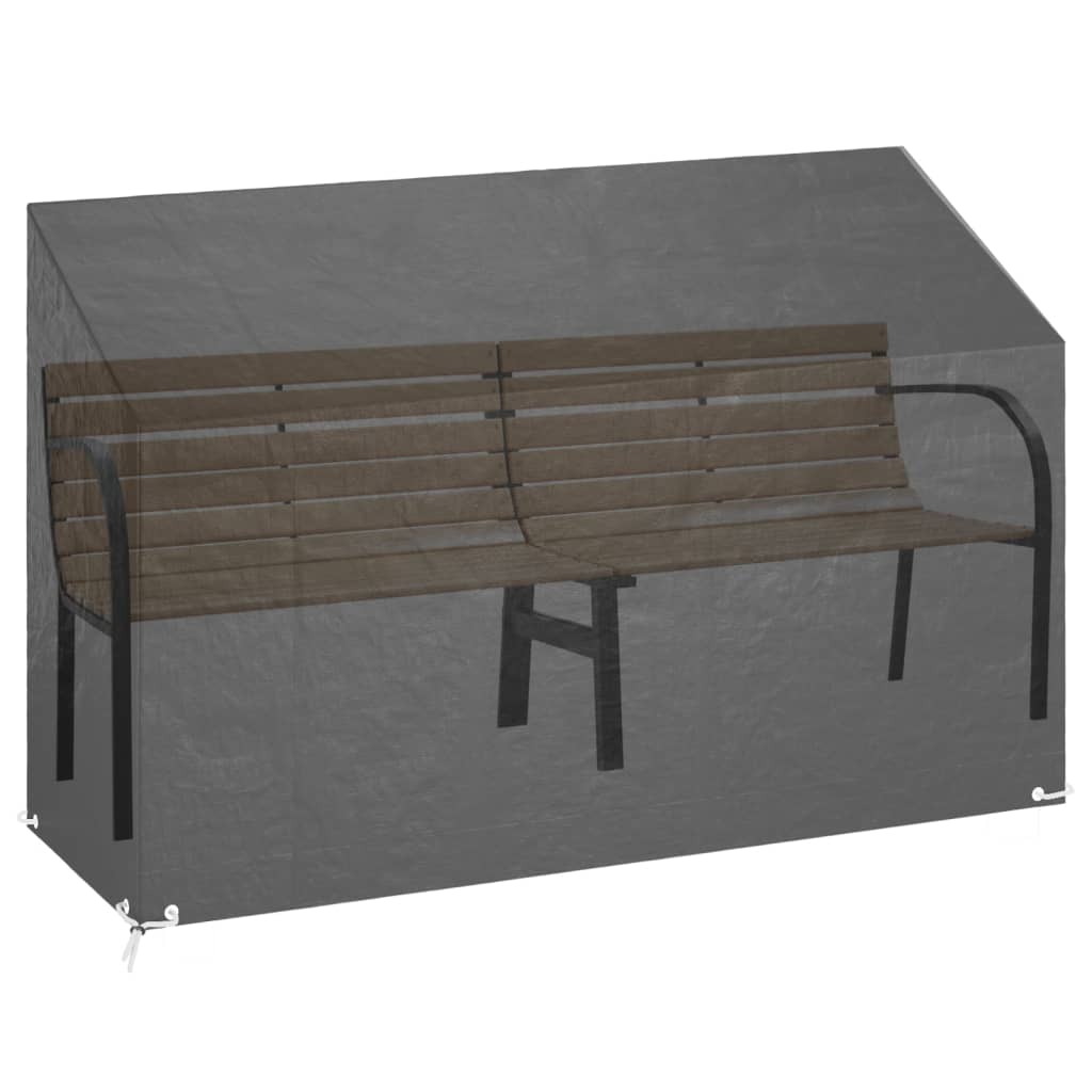 Garden Bench Cover 8 Eyelets 190x70x70/88 cm Polyethylene