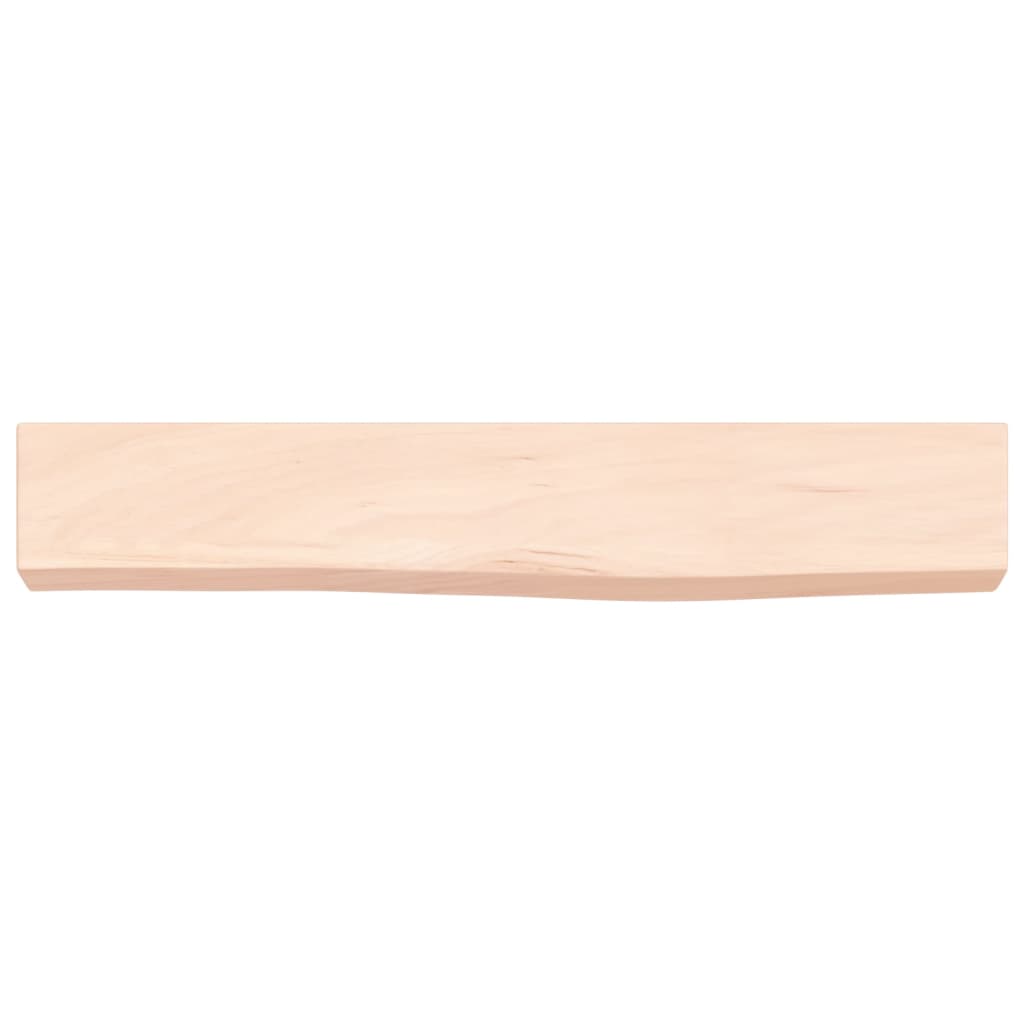 Wall Shelf 60x10x6 cm Untreated Solid Wood Oak