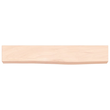 Wall Shelf 60x10x6 cm Untreated Solid Wood Oak