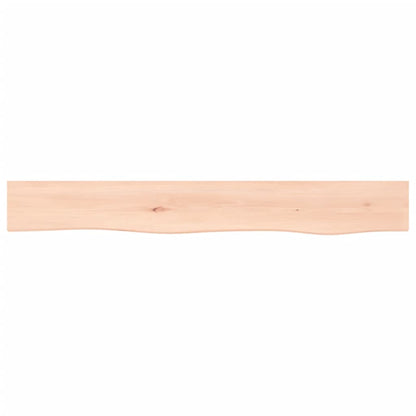 Wall Shelf 80x10x4 cm Untreated Solid Wood Oak