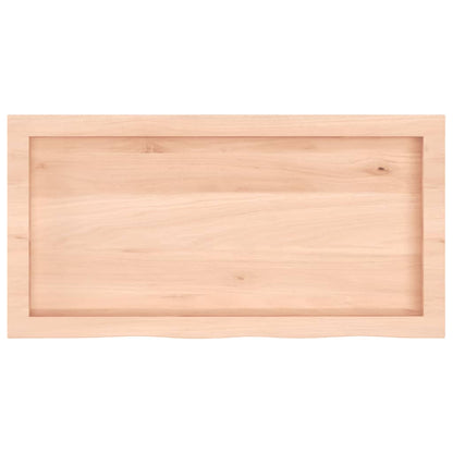 Wall Shelf 80x40x(2-4) cm Untreated Solid Wood Oak