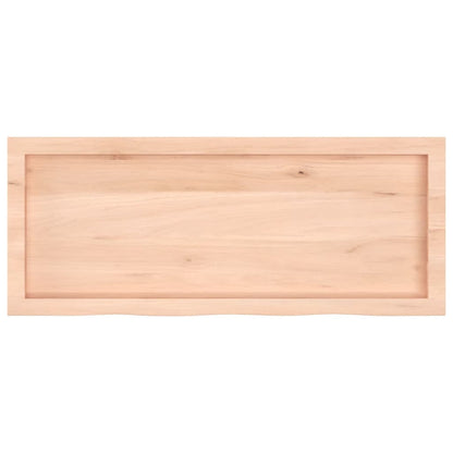 Wall Shelf 100x40x(2-6) cm Untreated Solid Wood Oak