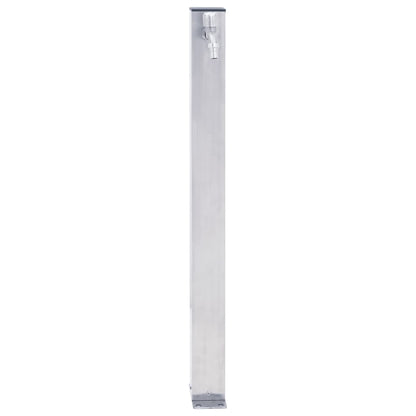 Garden Water Column 100 cm Stainless Steel Square