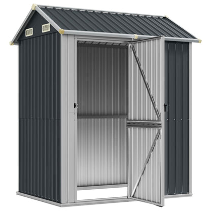 Garden Shed Anthracite 192x152.5x237 cm Galvanised Steel