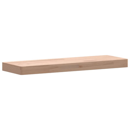 Wall Shelf 60x20x4 cm Solid Wood Beech