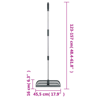 Leaf Rake 2-in-1 Dark Green 157 cm PP